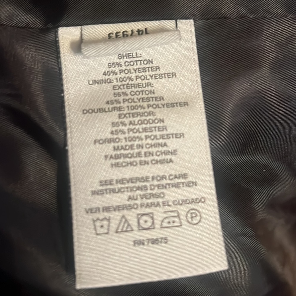 Anne Klein Black Rain Coat Trench Classic Hooded Belted M - Picture 11 of 12